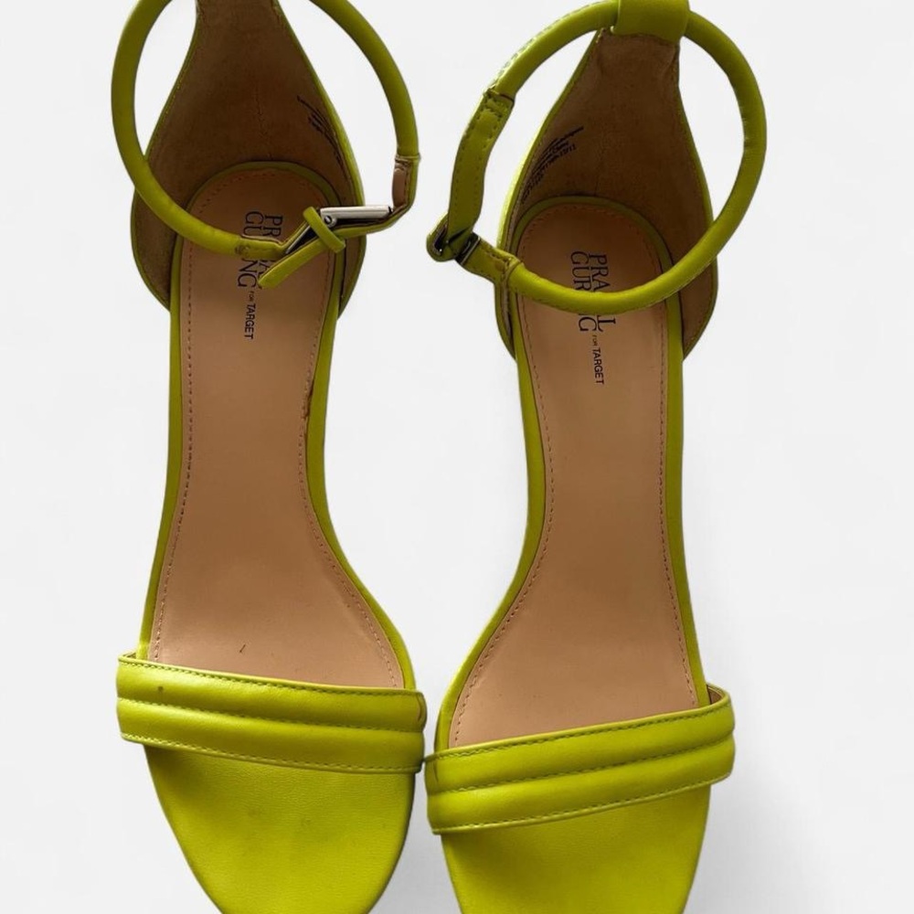 Prabal Gurung for Target Yellow Sandals with Two-Strap Design